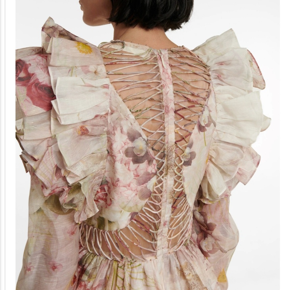 ZIMMERMAN long sleeve princess minidress - Picture 2 of 16